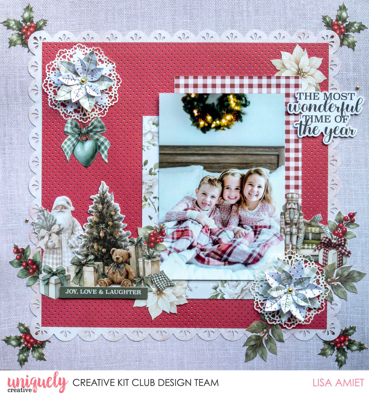 Uniquely Creative - Christmas Keepsake - Foiled Decorative Base Layer