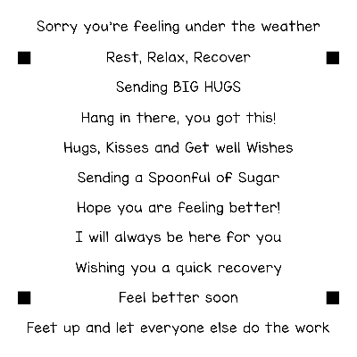 LDRS - Get Well Sentiment Stack Stamp Set