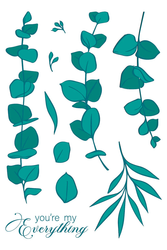 LDRS - Eucalyptus Stamp, Stencil & Die Bundle