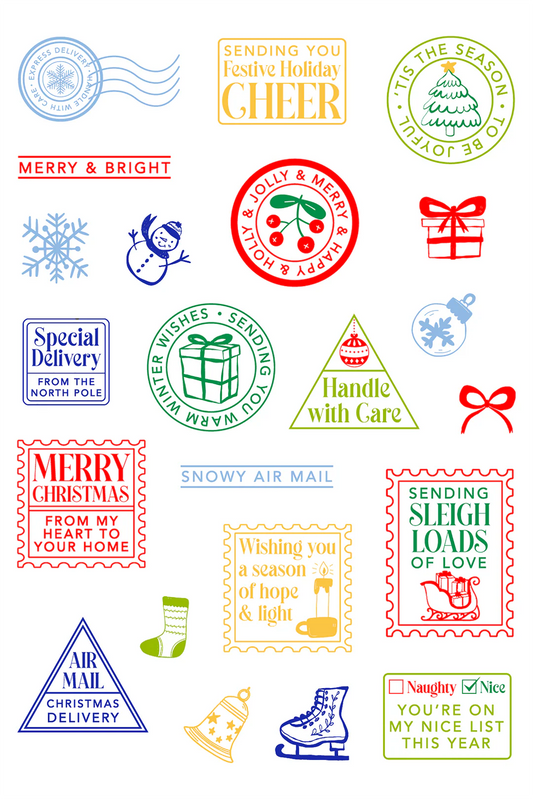 LDRS - Season's Greetings Postage Collage Stamp Set