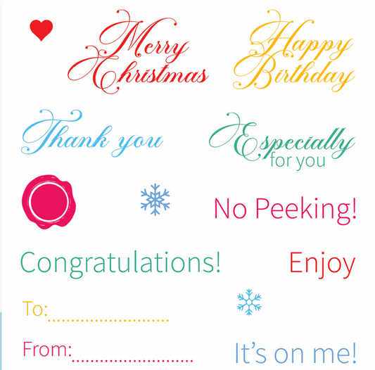 LDRS - Gift Card Greetings Stamp Set