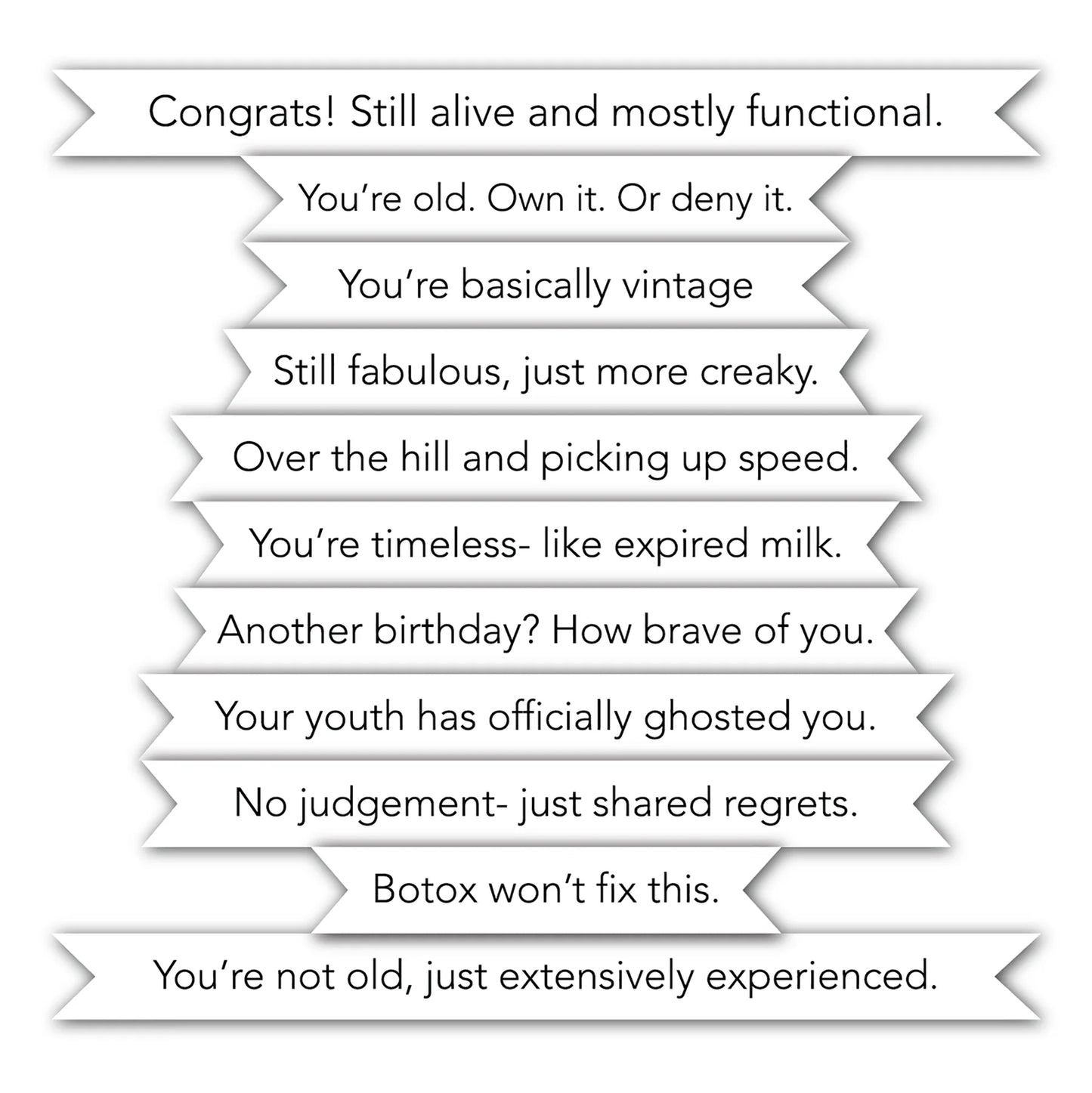 LDRS - Snarky Birthday II Stack Stamp Set