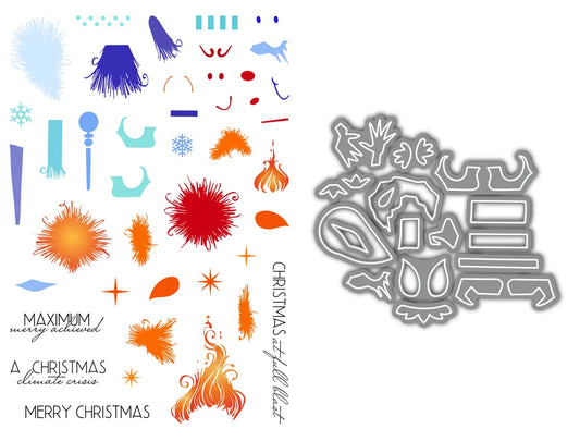 LDRS - Fuzzy Wuzzies A Miserly Season Stamp & Die Bundle