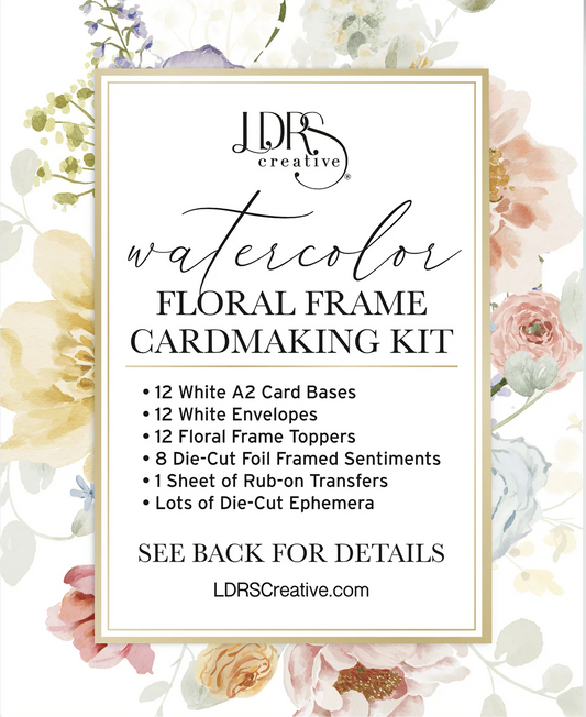 LDRS - Cardmaking Kit - Watercolor Floral Frame