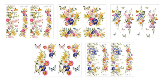 LDRS - AquaInk Transfer Sheets - Brillant Blooms