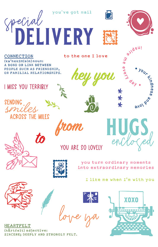 LDRS - Postage Collage - Snail Mail Stamp Set