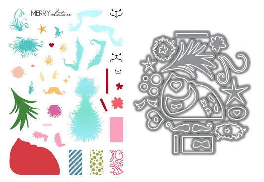 LDRS - Fuzzy Wuzzies Grumpy Grumpleton Stamp & Die Bundle