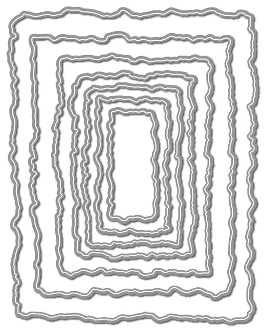 LDRS - Hand Torn Rectangles II Die Set