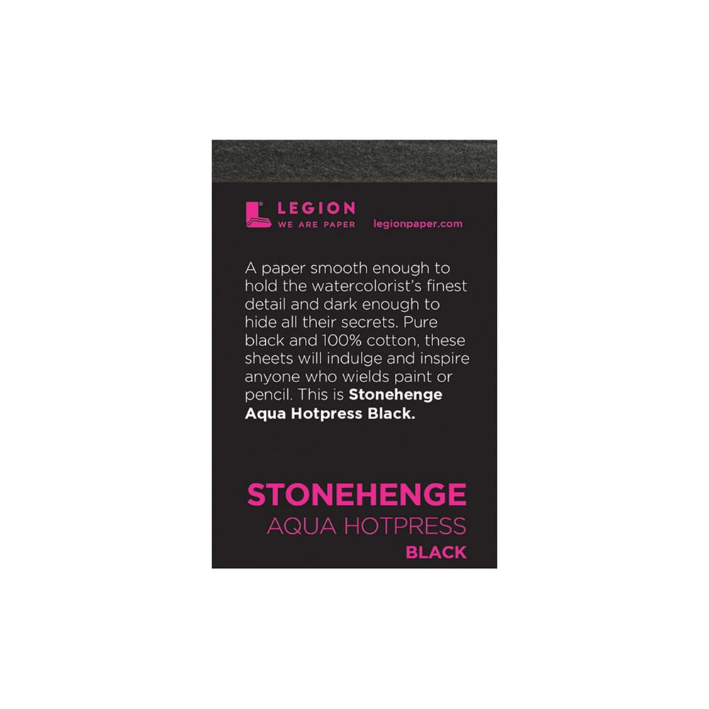 Legion - Stonehenge - Aqua Coldpress: Black - 2.5x3.75