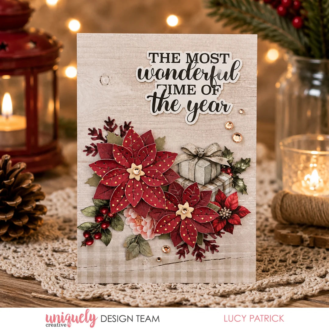 Uniquely Creative - Layered Poinsettia Die Set