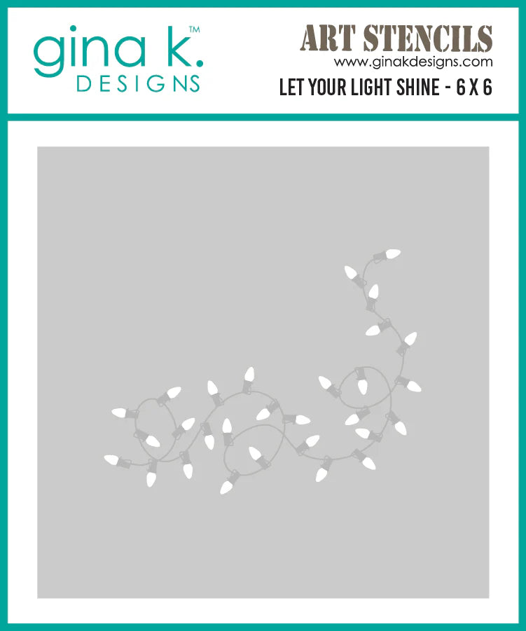 Gina K. - Let Your Light Shine Stamp, Die & Stencil Bundle