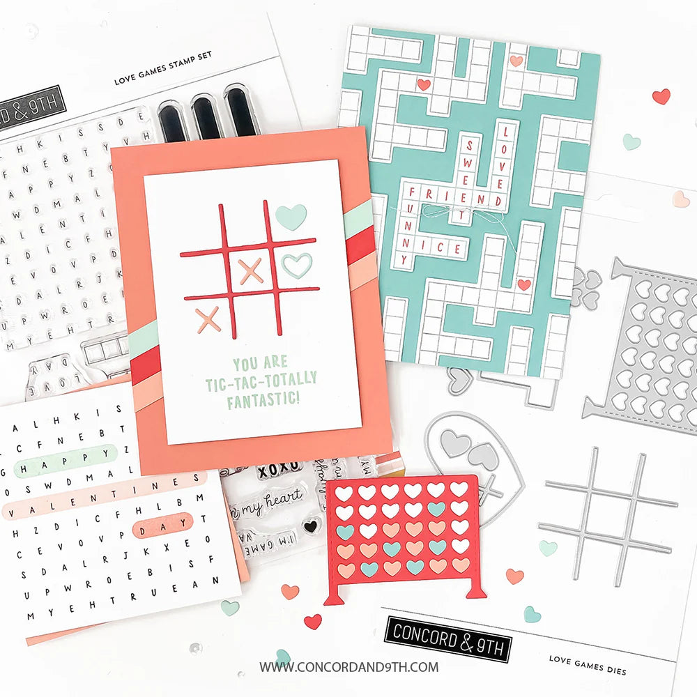 Concord & 9th - Love Games Stamp & Die Bundle