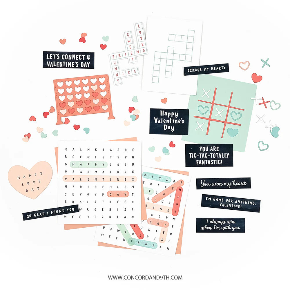 Concord & 9th - Love Games Stamp & Die Bundle
