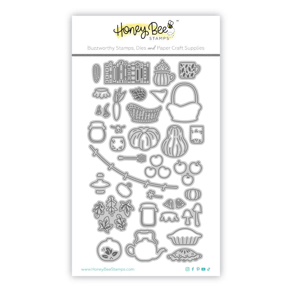 Honey Bee - Lovely Layers: Hoosier Cabinet Fall Add-On Die Set