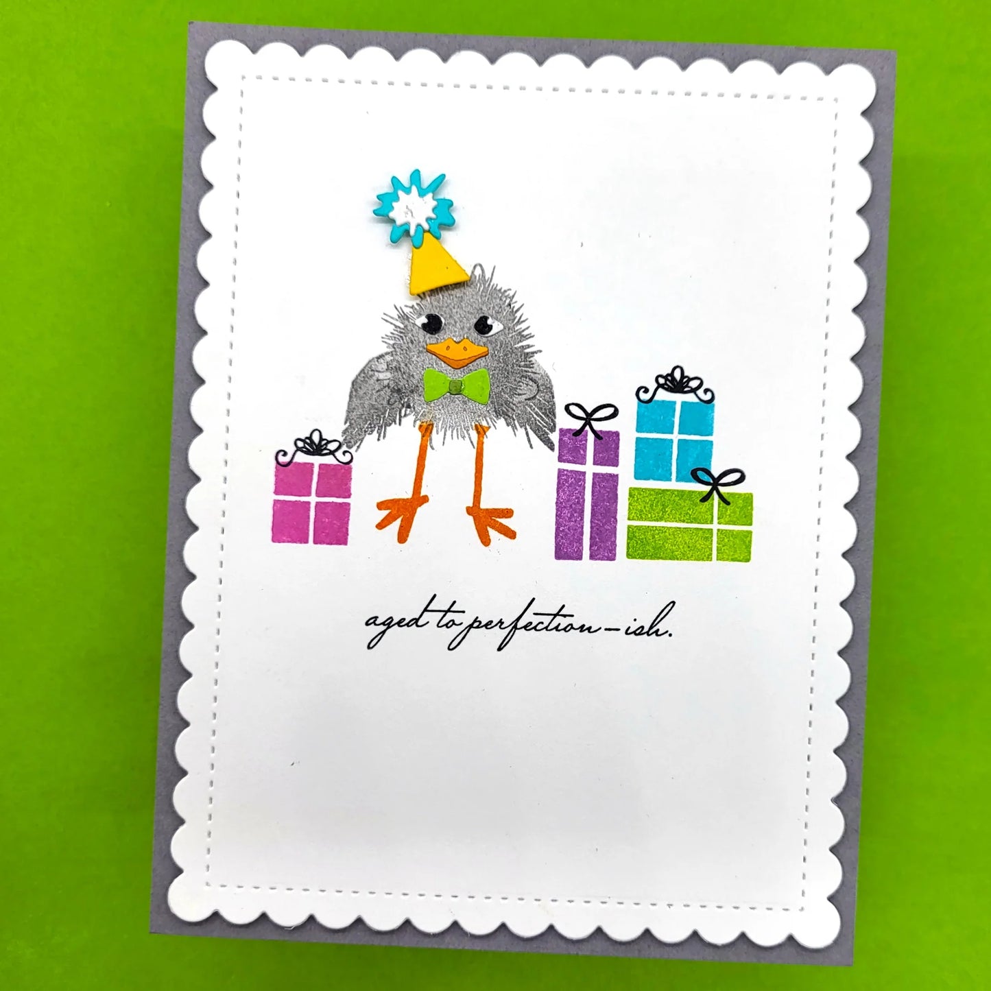 LDRS - Fuzzy Wuzzies Birthday Suit Add-On Stamp & Die Bundle