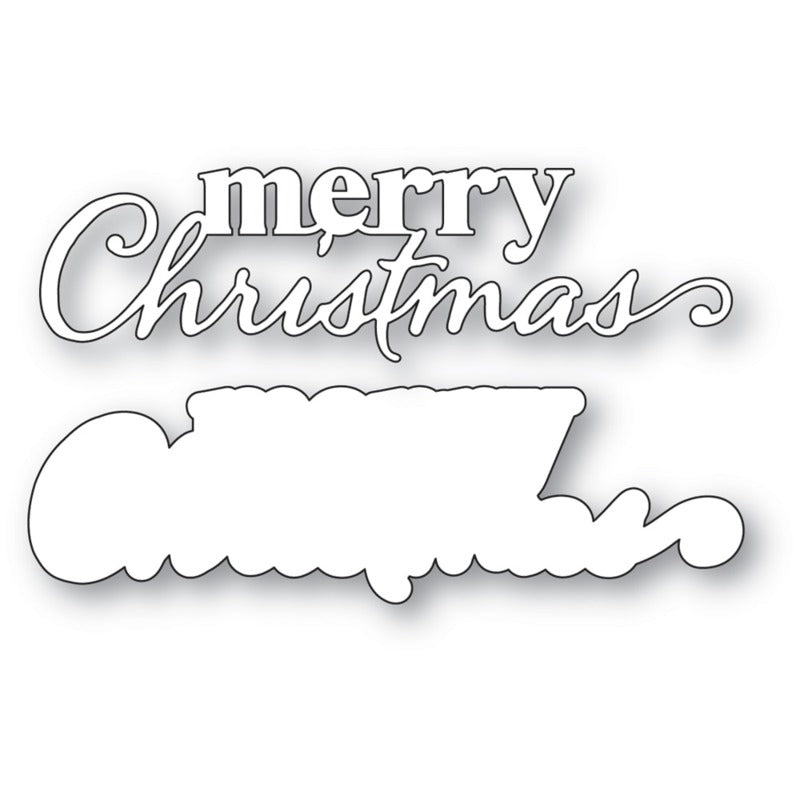 Memory Box - Merry Christmas Stylish Script Die Set