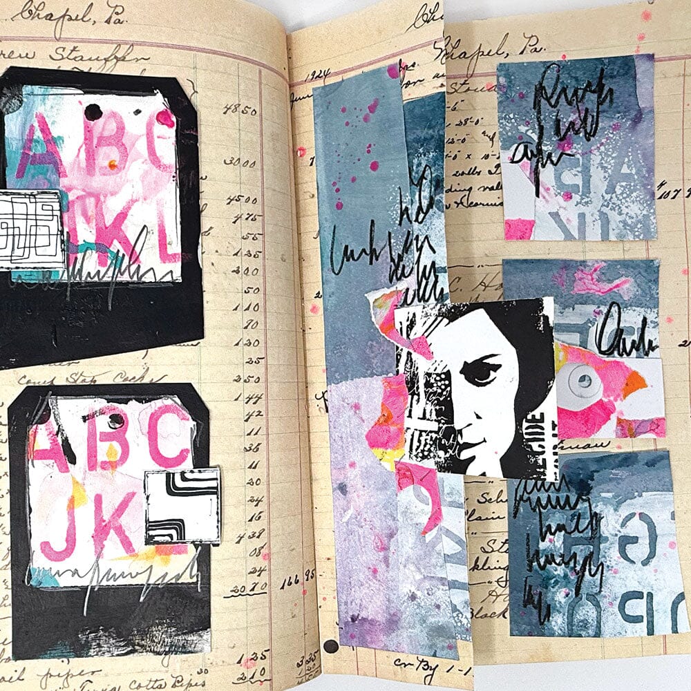 Dina Wakley - School Style Alpha Stencil