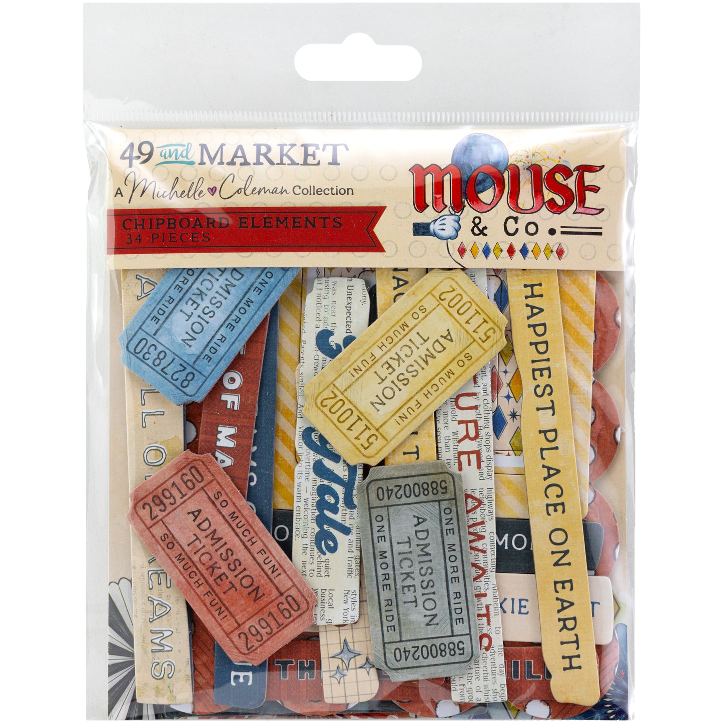 49 & Market - Mouse & Co. - Chipboard Pack