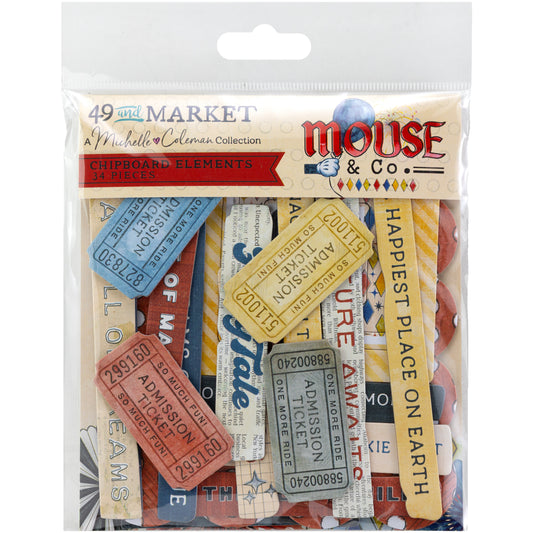 49 & Market - Mouse & Co. - Chipboard Pack