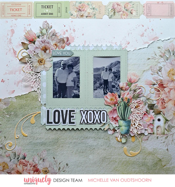 Uniquely Creative - Tea & Tranquility - Vintage Tickets Washi Tape