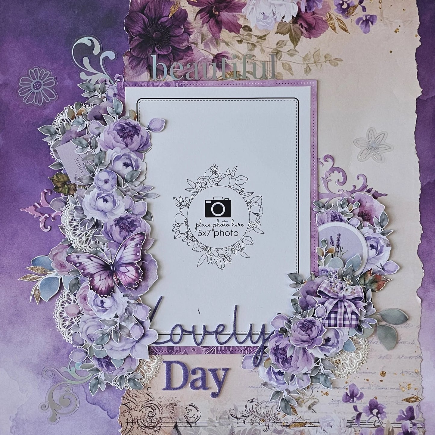Uniquely Creative - Ultraviolet Delight - Felt Title Stickers