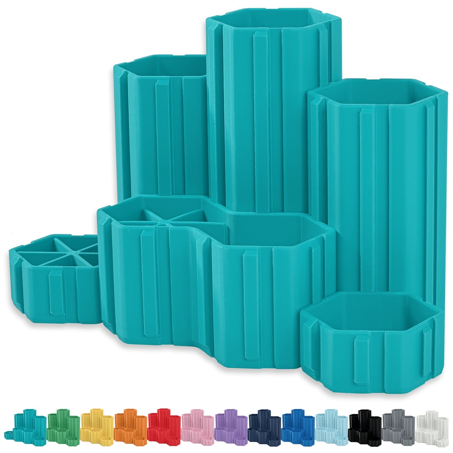 Glassboard Studio - Hexaflex Organizer - Teal