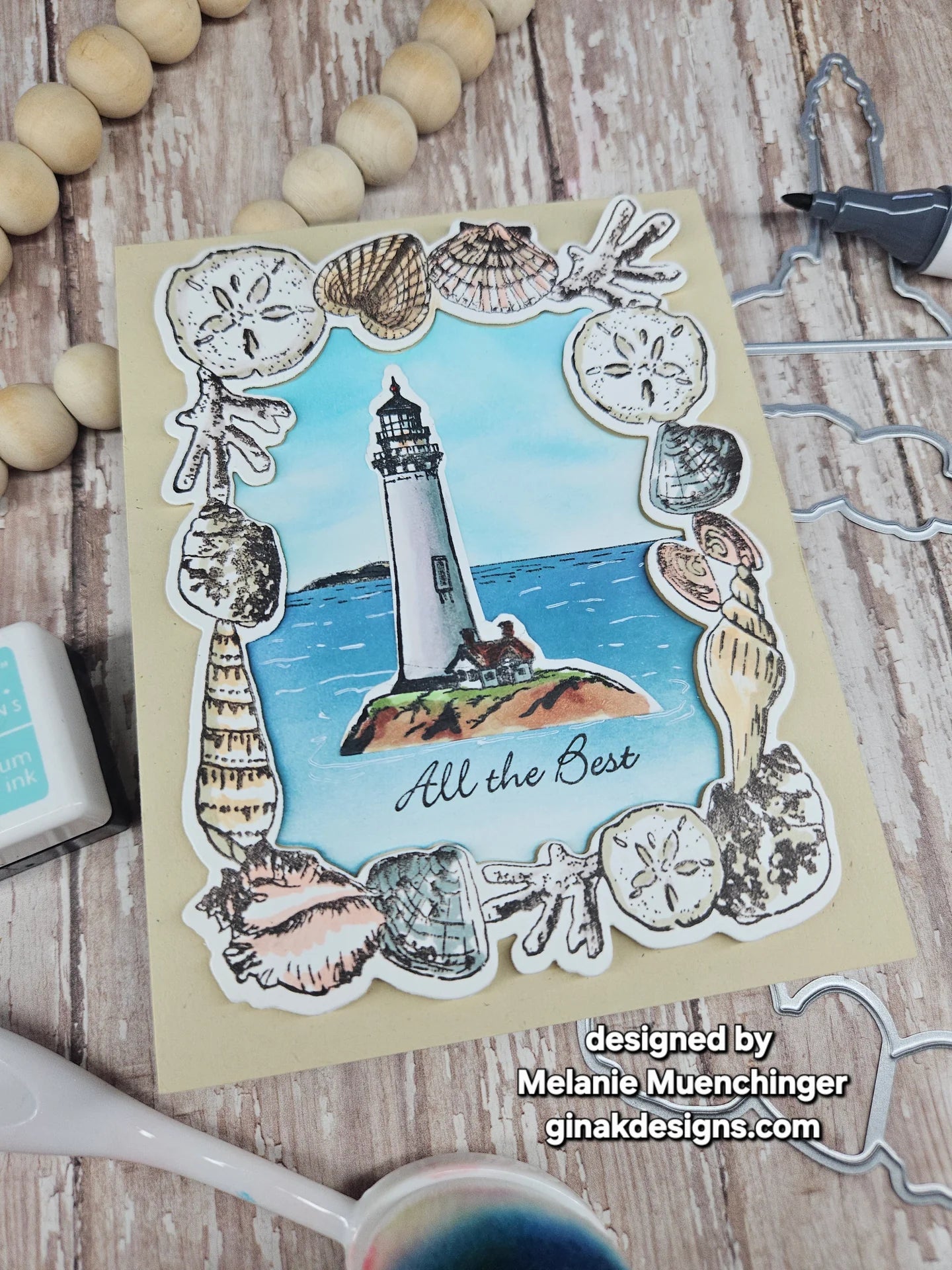 Gina K. - Beach Frame Stamp & Die Bundle