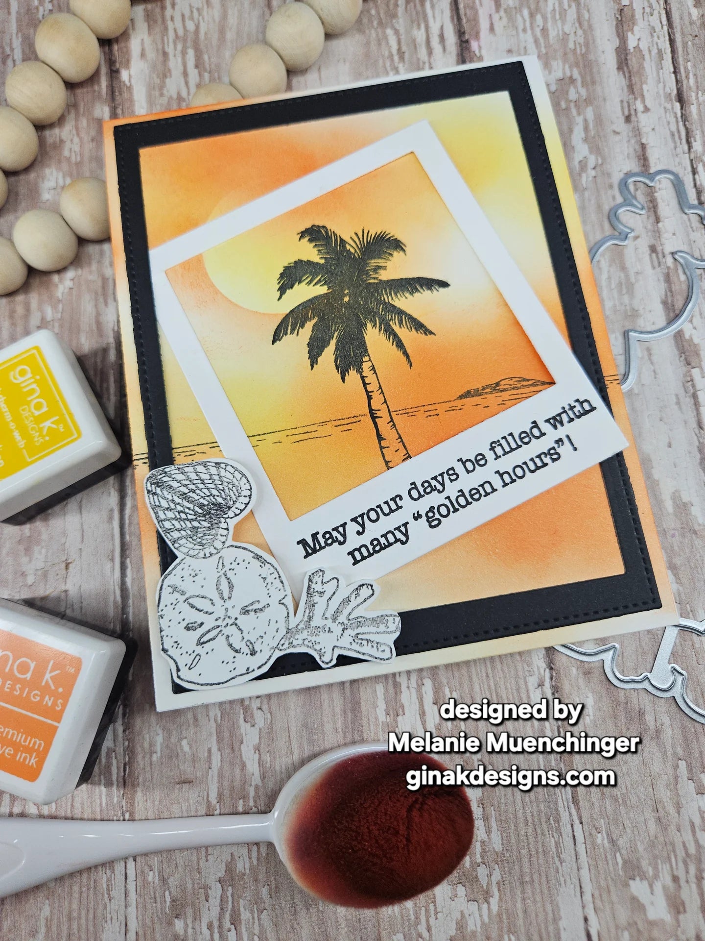Gina K. - Beach Frame Stamp & Die Bundle