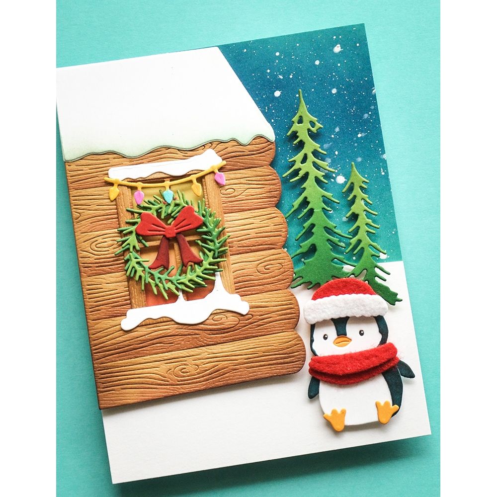 Memory Box - Log Cabin Scene Die Set