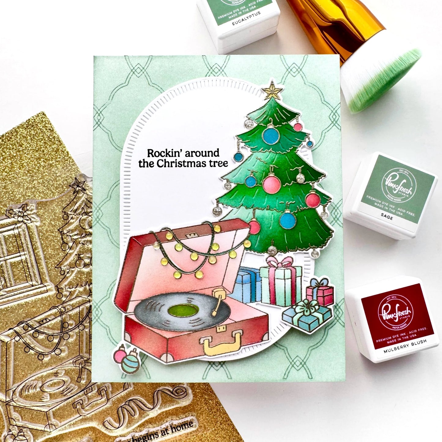 Pinkfresh - Interlaced Quatrefoil Press Plate & Die Bundle