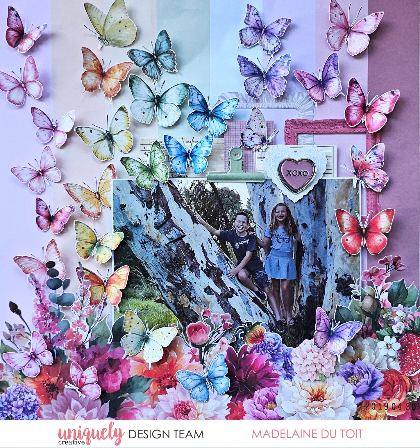 Uniquely Creative - Oh So Lovely - Colourful Butterflies Ephemera