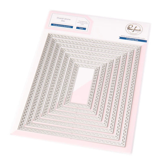 Pinkfresh - Essentials: Double Stitched Rectangles Die Set