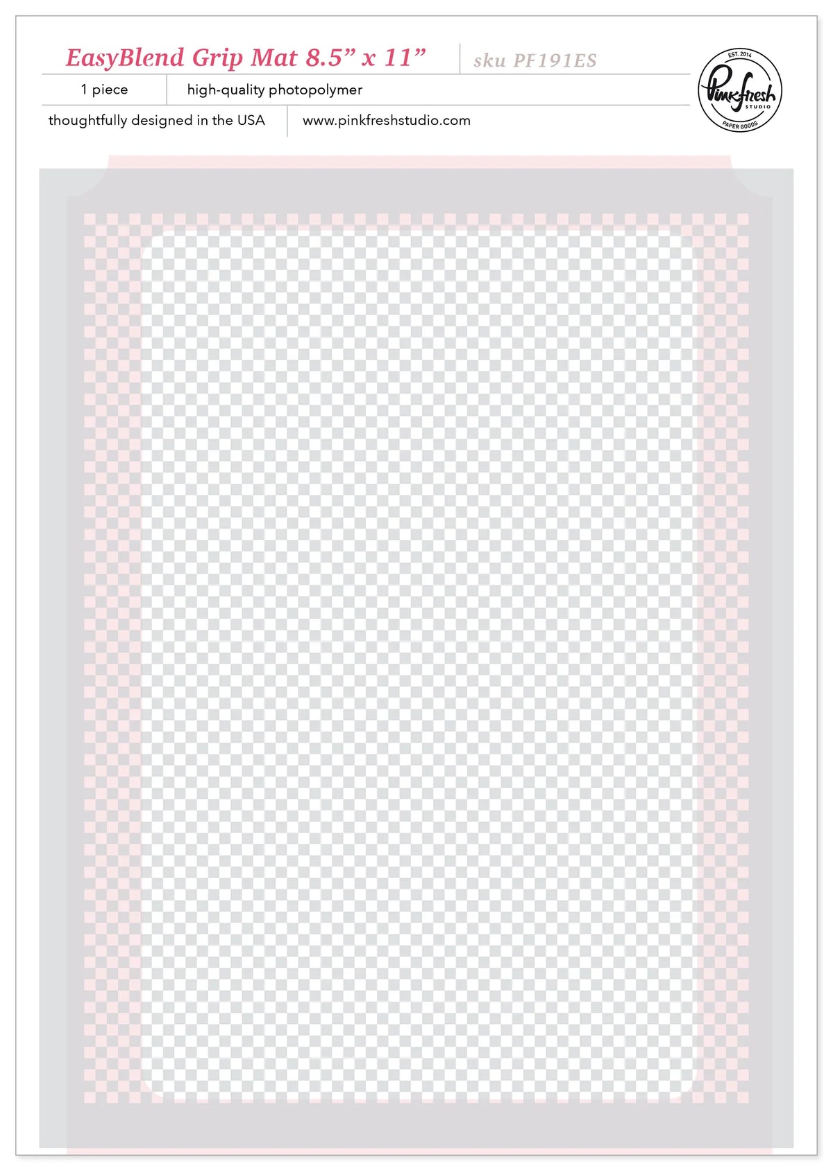 Pinkfresh - Easy Blend Grip Mat - 8x5x11