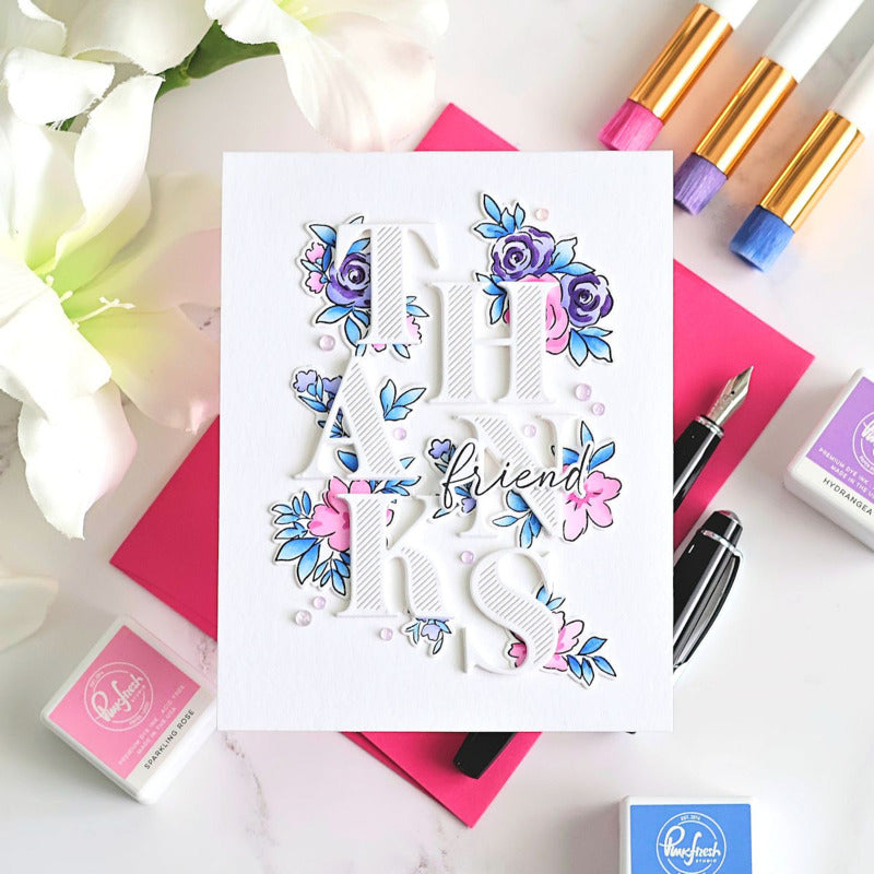 Pinkfresh - Cozy Blooms - Stencil Set