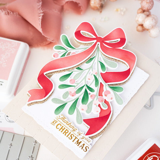 Pinkfresh - Merry Mistletoe Stencil & Die Bundle