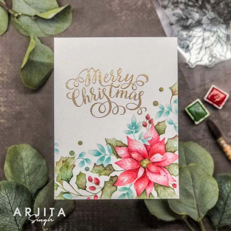 Gina K. - Pristine Poinsettia Stamp & Die Bundle