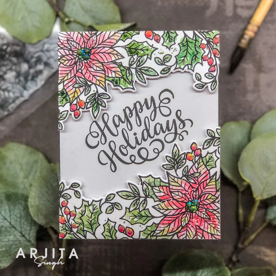 Gina K. - Pristine Poinsettia Stamp & Die Bundle