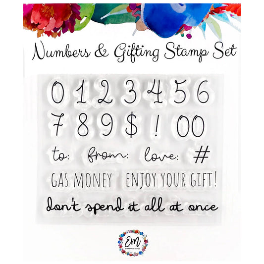 Emily Moore Designs - Numbers & Gifting Stamp Set