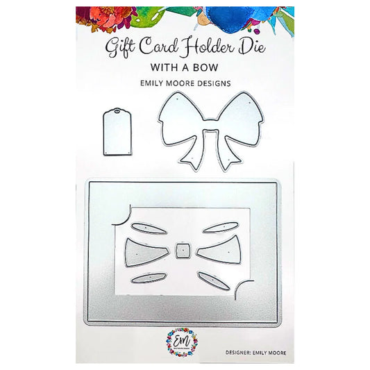 Emily Moore Designs - Gift Card Holder With A Bow Die Set