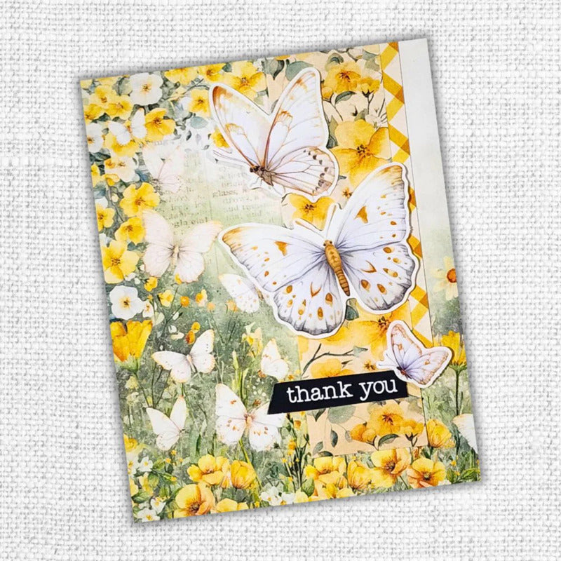 Paper Rose - Bees & Butterflies - Embossed Die Cuts