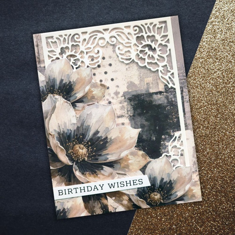 Paper Rose - Ink & Ivory - 6x6 Paper Pad