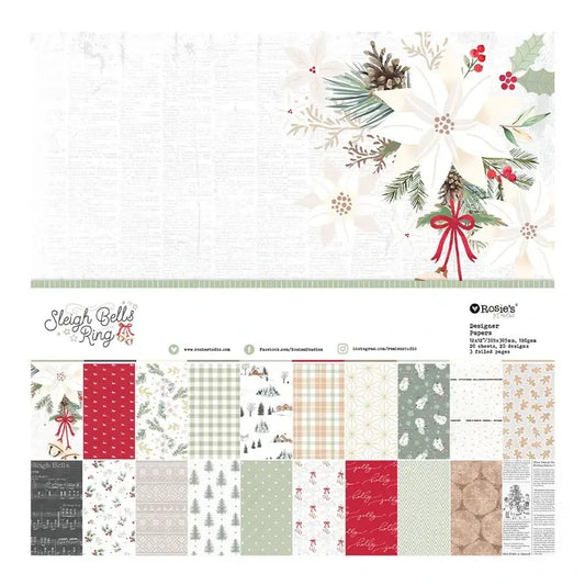 Rosie's Studio - Sleigh Bells Ring - 12x12 Paper Pad