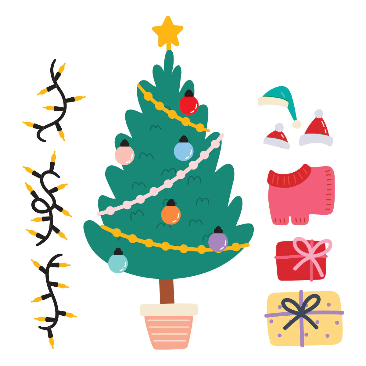 Spellbinders - Christmas Cats Accessories Die Set