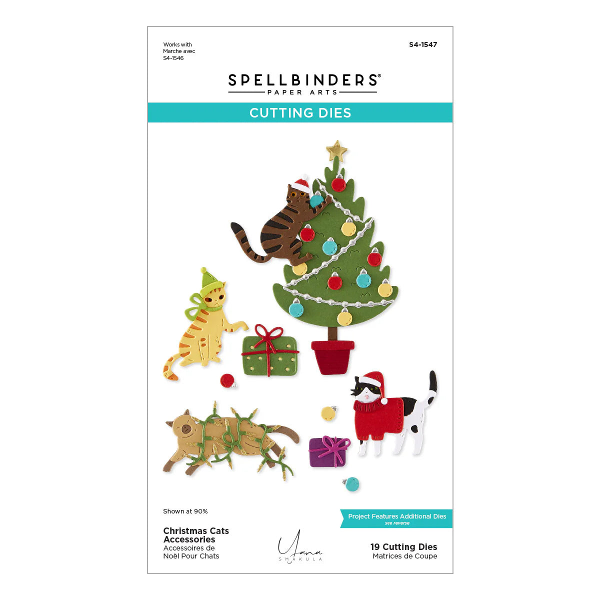 Spellbinders - Christmas Cats Accessories Die Set
