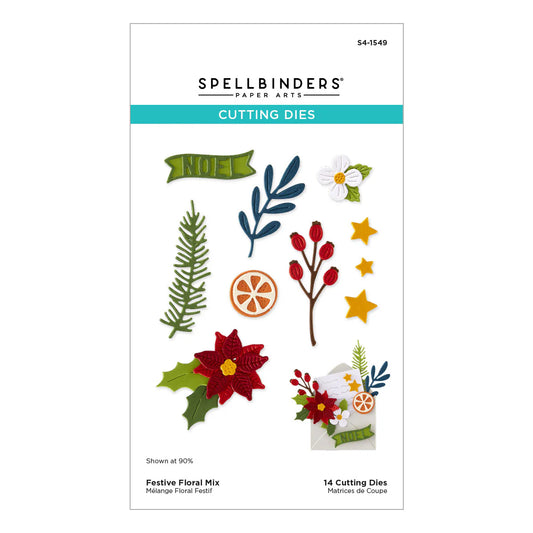 Spellbinders - Festive Floral Mix Die Set