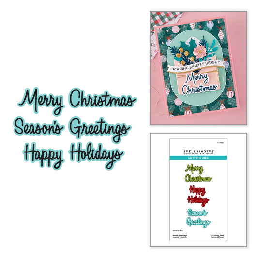 Spellbinders - Merry Greetings Die Set