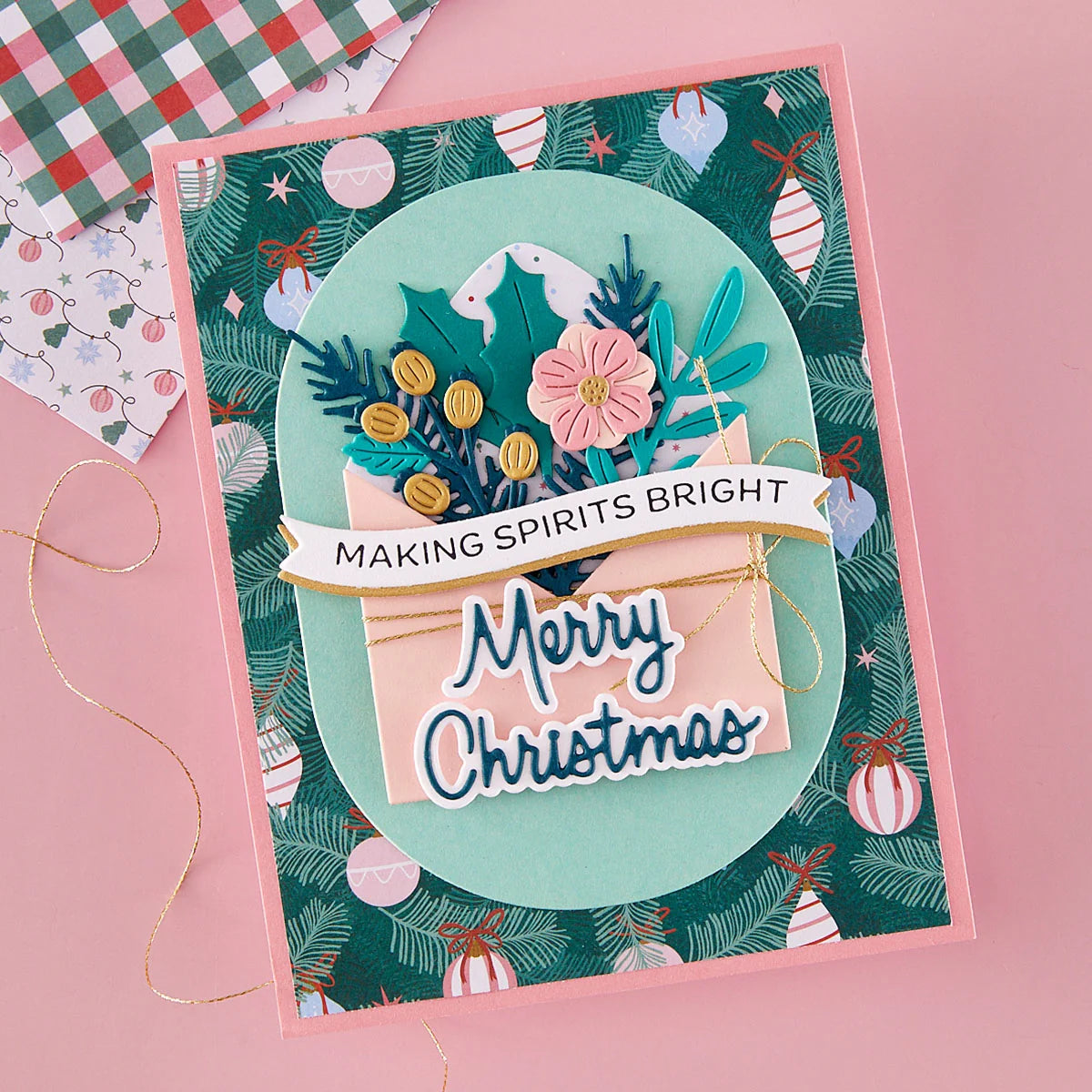 Spellbinders - Holiday Banner Greetings Press + Foil Plate & Die Set