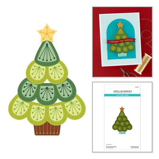 Spellbinders - Oh Christmas Stitch Die Set