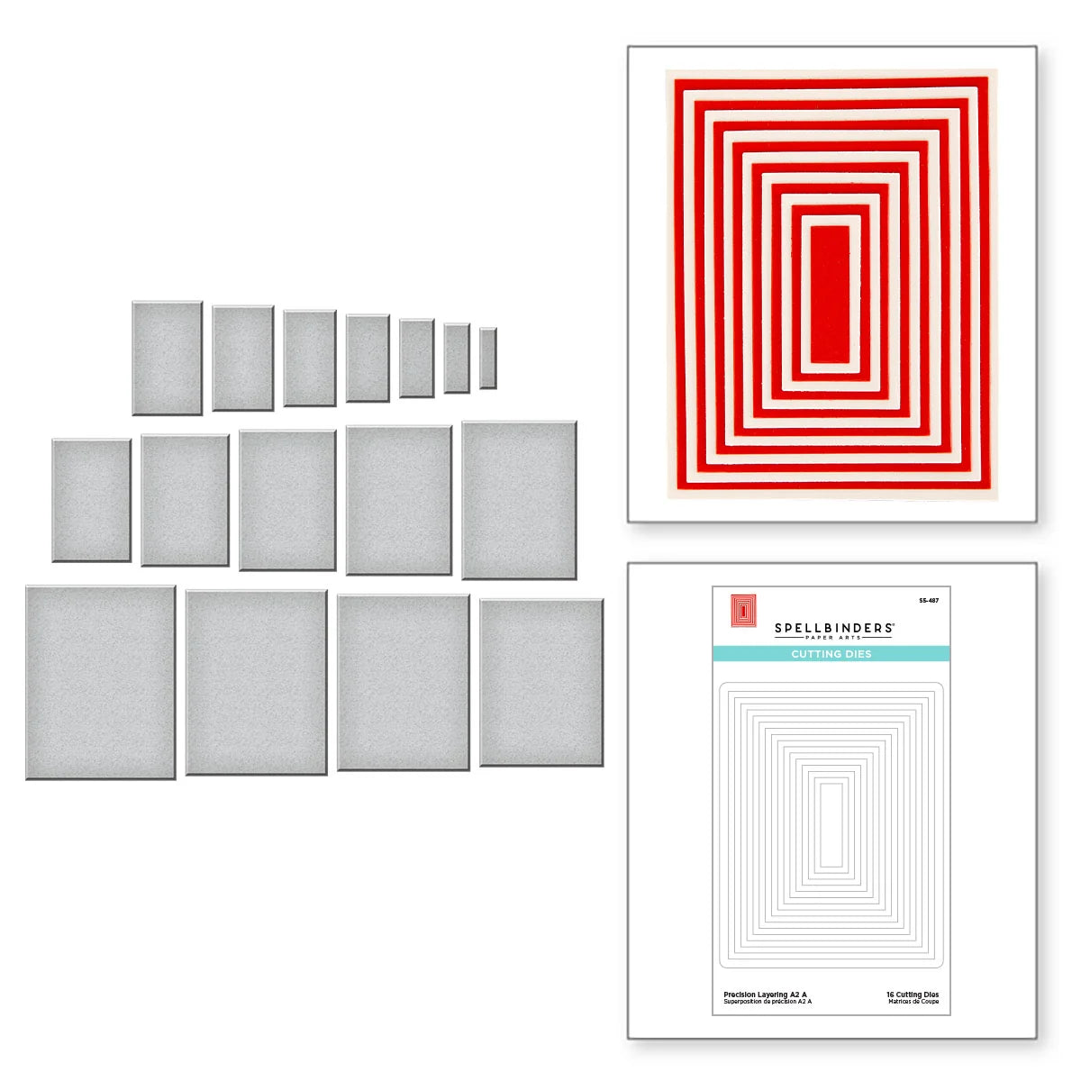 Spellbinders - Precision Layering A2: A Die Set