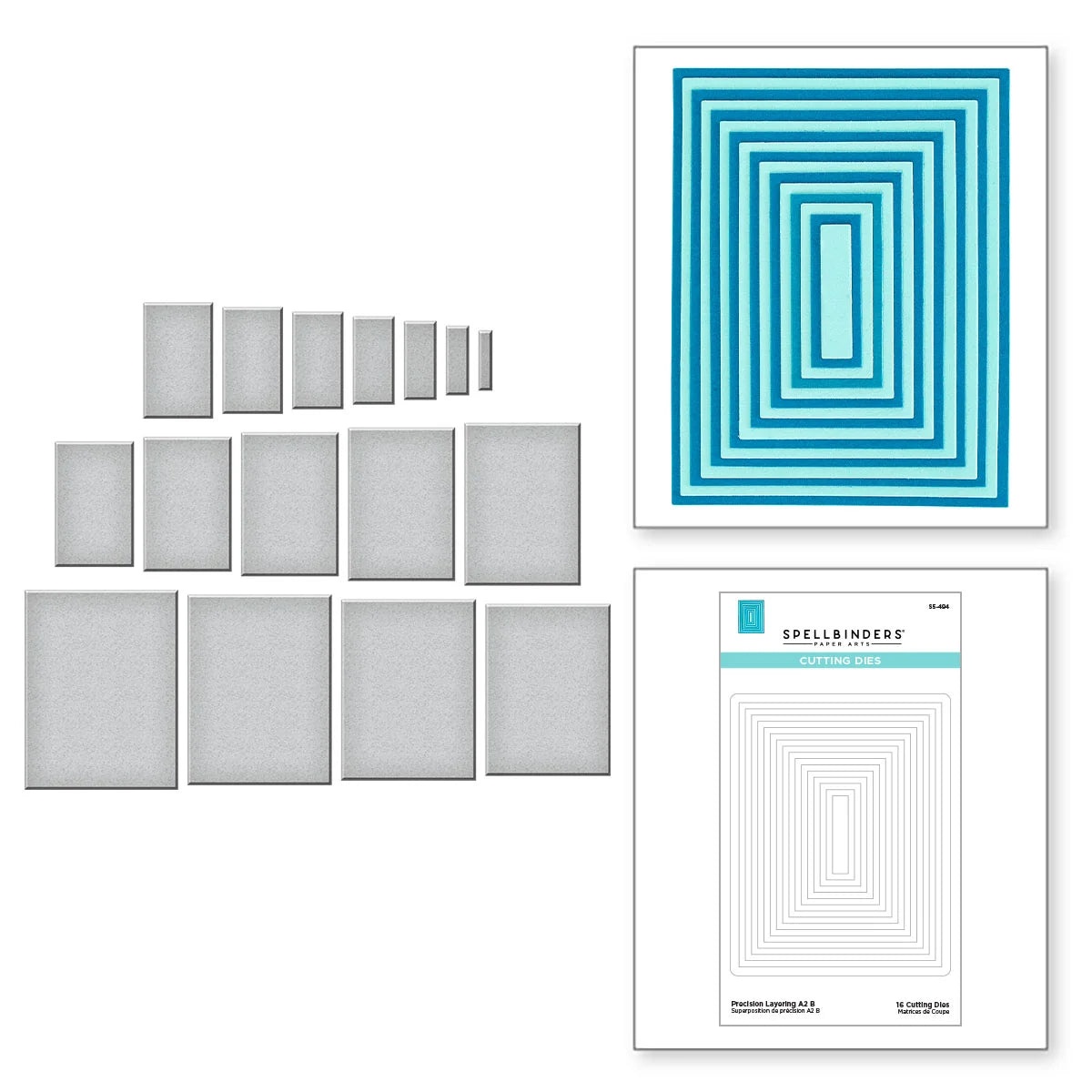 Spellbinders - Precision Layering A2: B Die Set